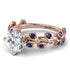 Leaves All Around Rose Gold Diamond Ring - Sydney 2ct No. 62